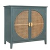 Sideboard Buffet Cabinet With Rattan Doors Free Standing Accent Storage Cabinet For Kitchen Dining Room Living Room Hallway - 2 of 4