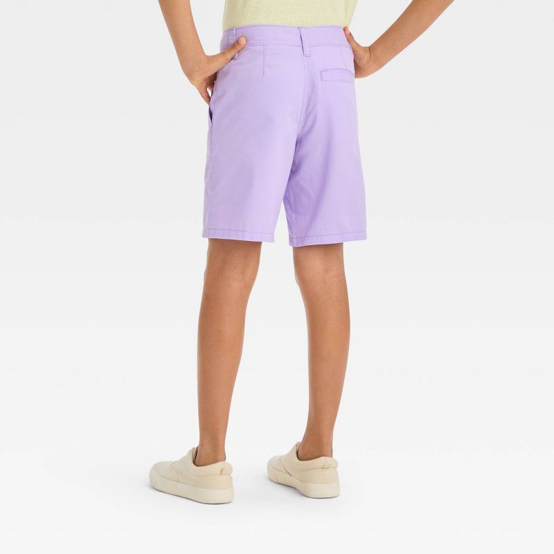 Boys' Flat Front 'At the Knee' Chino Shorts - Cat & Jack™, 3 of 5