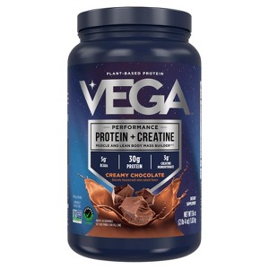 Vega Performance Protein + Creatine Plant-Based Protein Powder - 1 of 4