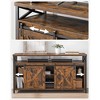VASAGLE TV Stand for 65 Inch TV, Entertainment Center, TV Table and Console, TV Cabinet with Adjustable Shelves, Rustic Brown and Black - 4 of 4