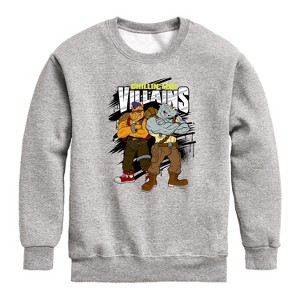 Boys' - Teenage Mutant Ninja Turtles - Chillin Like Villains Graphic Long Sleeve Fleece Sweatshirt - 1 of 4