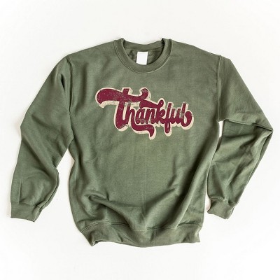 Simply Sage Market Women's Graphic Sweatshirt Thankful Retro