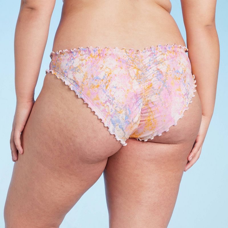 Women's Ruffle Cheeky Bikini Bottom - Shade & Shore™, 6 of 7