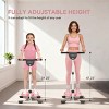 SEVOBAL Home Gyms Twist Ab Machine with Adjustable Height and Handle for Core and Leg Strengthening, Pink, 26.38"*23.62"*12.01" - 3 of 4