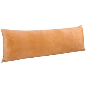 Zippered Velvet Body Pillowcase, Super Soft and Cozy Luxury Fuzzy Flannel Body Pillow Cover - NTBAY - 1 of 3