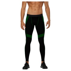 Anna-Kaci Active Men's Compression Leggings with Wide Waistband and Side Pocket for Training and Performance - 1 of 4