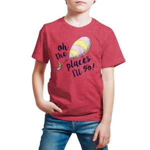 Boys' - Dr. Seuss - Oh The Places I'll Go Short Sleeve Graphic T-Shirt - 1 of 4