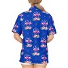 HAPPY BAY Hawaiian Shirts Womens Casual Summer Beach Party Short Sleeve Tropical Vacation Tops TShirts Dress Shirts Blouse for Women - 3 of 4