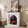 Farmhouse Electric Fireplace TV Stand with 30" Electric Fireplaces Heater - 4 of 4