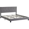 Streamdale Upholstered King Platform Bed, Tufted Headboard, , Gray - 4 of 4