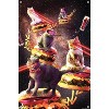Trends International James Booker - Galaxy Laser Cats On Cheeseburgers Unframed Wall Poster Prints - 4 of 4
