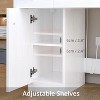 Vanity Desk with Drawers, Stylish Dressing Table Bedroom Makeup Table Set, with Chair, Mirror and Lights, for Bedroom, White - 4 of 4
