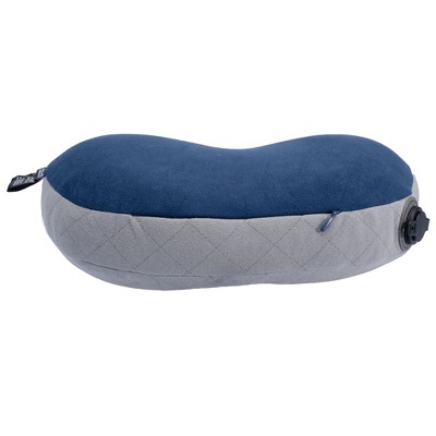 Compact Blue Inflatable Nylon Hammock Pillow