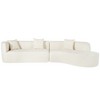 Modern Large 2-Piece Sectional Sofa with 3 Pillows,for Living Room, Bedroom - 3 of 4