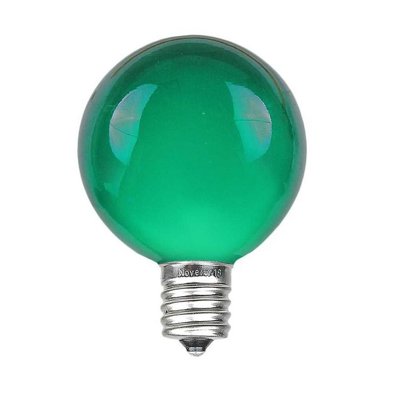 Novelty Lights 100 Feet G40 Globe Outdoor Patio String Lights, Green Wire, 2 of 6