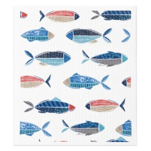 MU Kitchen Sponge Cloth, Set of 2 Dish Cloths, Fish - 1 of 1