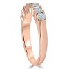 Pompeii3 1ct Diamond Rose Gold Wedding Anniversary Ring 14K - 2 of 4
