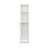TopComfy Decorative Storage Cabinets Modular Wine Bar Cabinet Buffet Cabinet With Hutch Furniture For Dining Room, White, 15.75"*15.75"*70.87" - 3 of 4