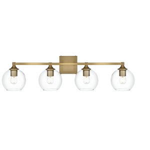 Elegant Lighting Eero 33 inch Wall Sconce in Satin Gold - 1 of 4