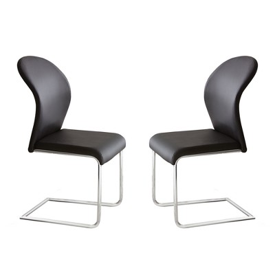 Set of 2 Tarik Side Chairs Black - Steve Silver