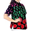 LA LEELA Womens's Casual Beach Hawaiian Blouses Shirt Short Sleeve Button Down Dress Tops Tee Shirts T Shirts for Women S Plus-Size Polka Dots, Pink - 2 of 4