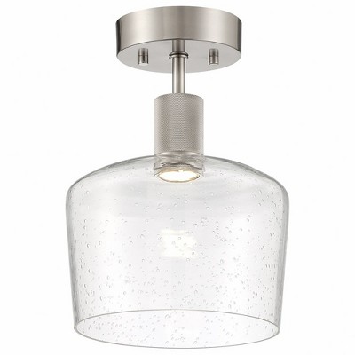 Access Lighting Port Nine 1 - Light Flush Mount in  Brushed Steel