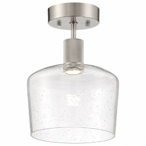 Access Lighting Port Nine 1 - Light Flush Mount in  Brushed Steel - 1 of 4
