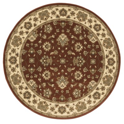 Oriental Weavers Ariana 623V3 Red/ Ivory Indoor Area Rug - 6' Round