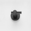 YIGII-Round Base Wall Hook With Screws Matte Black Hook, 4-piece Set, Suitable For Entry-level Shoe Cabinets, Wardrobes, Bathrooms, Bedrooms - 3 of 4
