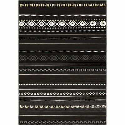 Hauteloom Fogertown Black Western Rug