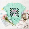 Simply Sage Market Women's Checkered Groovy Bunny Short Sleeve Graphic Tee - 3 of 3
