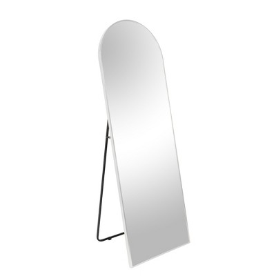 ALEXOUN Hanging Full Length Mirror,with Floor Stand,Wall Mounted Aluminium Alloy Frame Arch Dressing Mirrors for Bedroom Living Room
