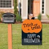Big Dot of Happiness Trick or Treat - Outdoor Halloween Decorations - Happy Halloween Yard Sign - Welcome Yard Sign - 2 of 4