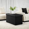 30" Storage Ottoman Bench, Ottoman with Storage, Ottoman Bench, Hold up to 660lb for Living Room - 2 of 4