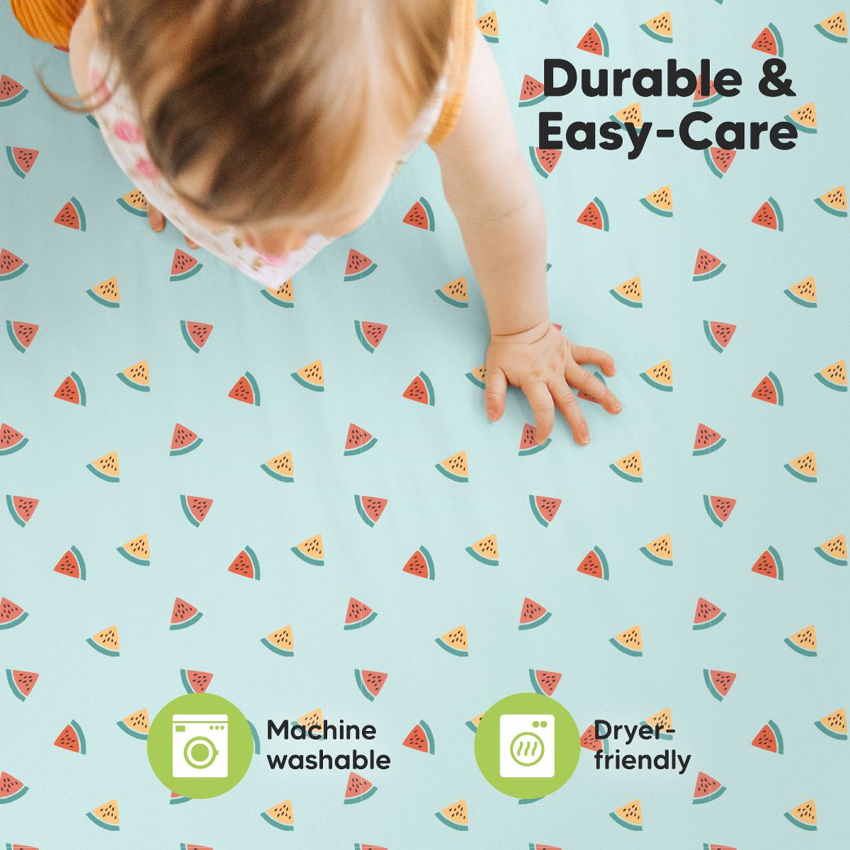 KeaBabies Mini Crib Sheets for Baby Girl, Boy, 2-Pack Soothe Pack and Play Sheets Fitted, 38x26 Organic Pack N Play Mattress Sheet - thumbnail 7