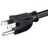 Monoprice Heavy Duty Power Cord - 4 Feet - Black | NEMA 5-15P to IEC 60320 C15, 14AWG, 15A, SJT, 125V - 3 of 4
