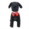 Doggie Design White Collar with Red Satin Bow Tie - 2 of 3
