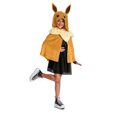 Pokémon™ Kids' Eevee Hooded Cape Costume - Brown - One Size Fits Most