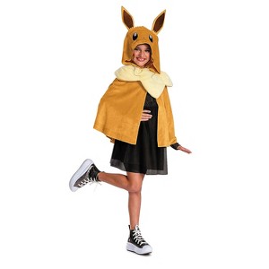 Pokémon™ Kids' Eevee Hooded Cape Costume - Brown - One Size Fits Most - 1 of 3