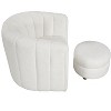 NicBex Modern Swivel Chair with Ottoman, Accent Chair with Solid Wood Frame, Contemporary Living Room Furniture for Bedroom - 3 of 4