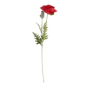 Saro Lifestyle Poppy Stem Floral Accent (Set of 12) - 1 of 1