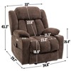 Grungis Chenille Lift Massage Chairs for Elderly,Recliner Chairs with Vibration Massage and Lumbar Heating for Living Room - 3 of 4