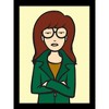 Daria Adult Cartoon Mens Black Short Sleeve Graphic Tee - 2 of 3