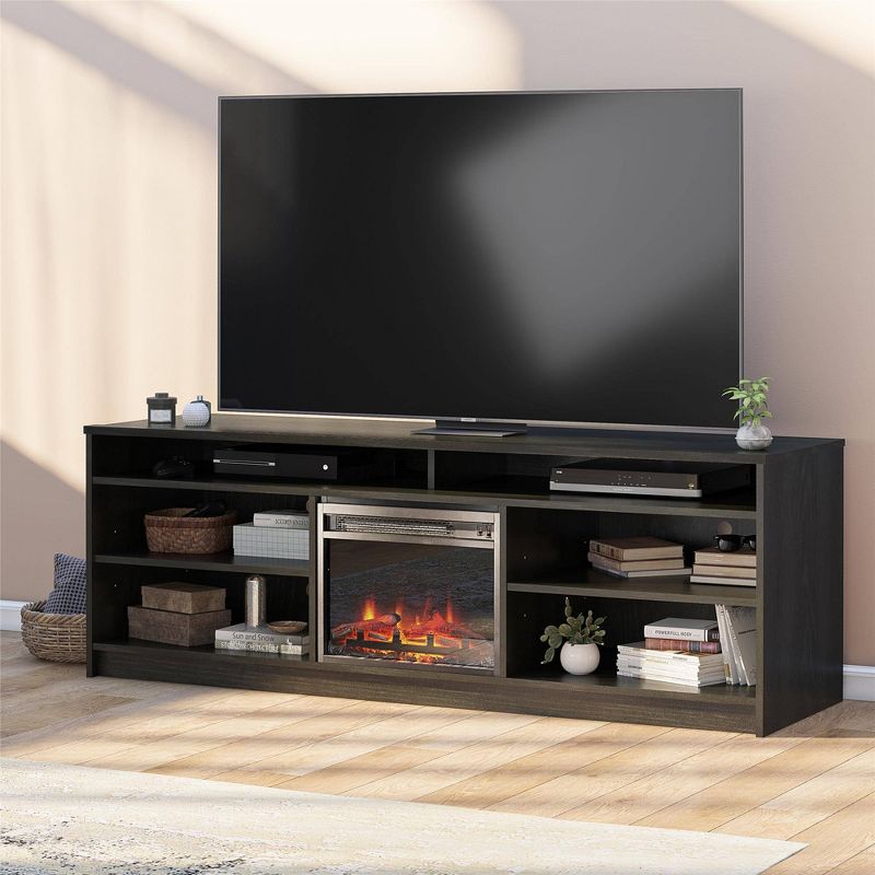 Hartwick Electric Fireplace Insert and 6 Shelves TV Stand for TVs up to 75" - Room & Joy, 2 of 9