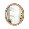 Grungis Round Wall Mirror for Bathroom,Wooden Farmhouse Circle Mirrors with Whitewash Edge Decorative for Bedroom Living Room - 4 of 4