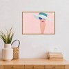 23" x 16" Fashion Forward Woman by Moira Hershey Framed Canvas Wall Art - Amanti Art: Moira Hershey, Modern Decor - 4 of 4