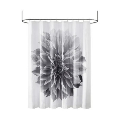 LunaLulinlk Printed Floral Cotton Shower Curtain