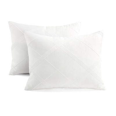 Pure White Diamond Jacquard Full Comforter Set