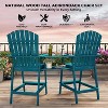 Nasitip Adirondack Barstools Set of 2 with Tray - 350LB Capacity, Wooden Bar Height Chairs for Deck, Patio & Backyard - 4 of 4