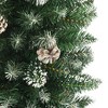 vidaXL Artificial Slim Christmas Tree with Stand 5 ft PVC - 4 of 4